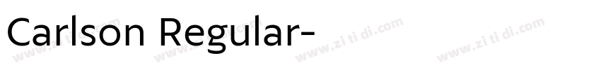 Carlson Regular字体转换